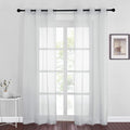 NICETOWN Living Room Window Curtains Sheer Textured, Grommet Casual Voile Sheer by NICETOWN