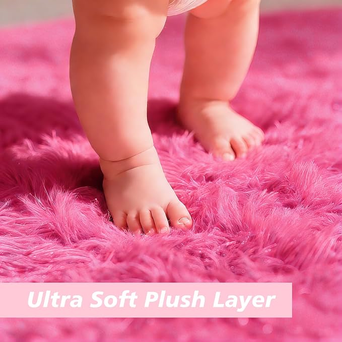 6x9 Fluffy Area Rug for Living Room, Shag Area Rugs for Bedroom, Soft Fuzzy Rug - Image 2