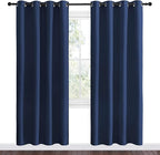 NICETOWN Navy Blackout Curtains 78" Long - Image 2