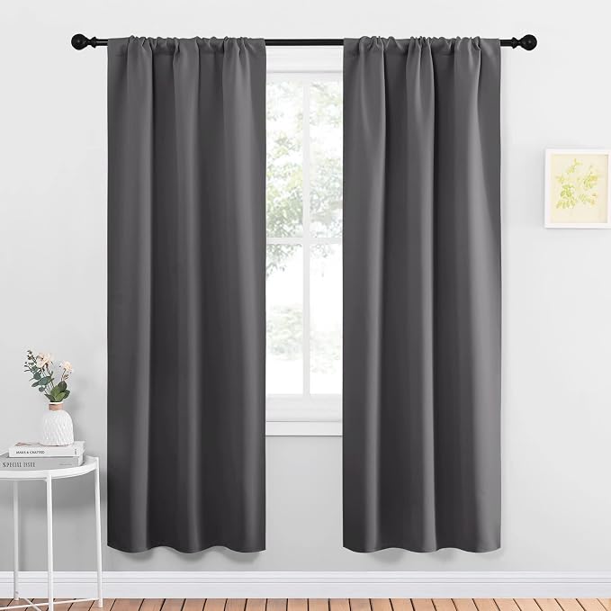 NICETOWN Grey Window Curtains for Bedroom by NICETOWN