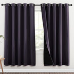 NICETOWN 100% Blackout Window Curtain Panels, 2 Pieces, 70-inch Wide Per Panel by NICETOWN