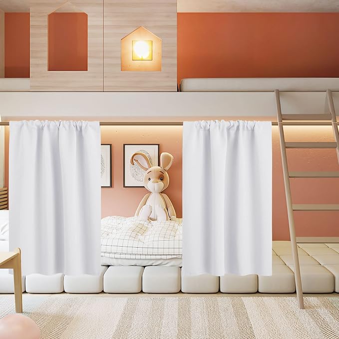 RYB HOME Basement Bathroom Kitchen Cafe Privacy Curtains, Short Insulating by RYBHOME