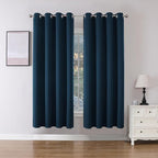 Joydeco Blackout Curtains 72 Inch Length 2 Panels Set, Thermal Insulated Long by JOYDECO