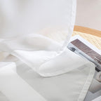 MIULEE White Sheer Curtains 92 Inches Long, 4 Panels Set, Light Filtering Voile - Image 7
