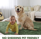 8x10 Ft Extra Large Shag Green Area Rug - Image 6