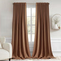 MIULEE Back Tab Blackout Curtains 108 Inch Long 2 Panels Set by MIULEE