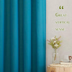NICETOWN Semi Sheer Curtains Flax Linen Texture, Grommet Retro Linen Weave - Image 4