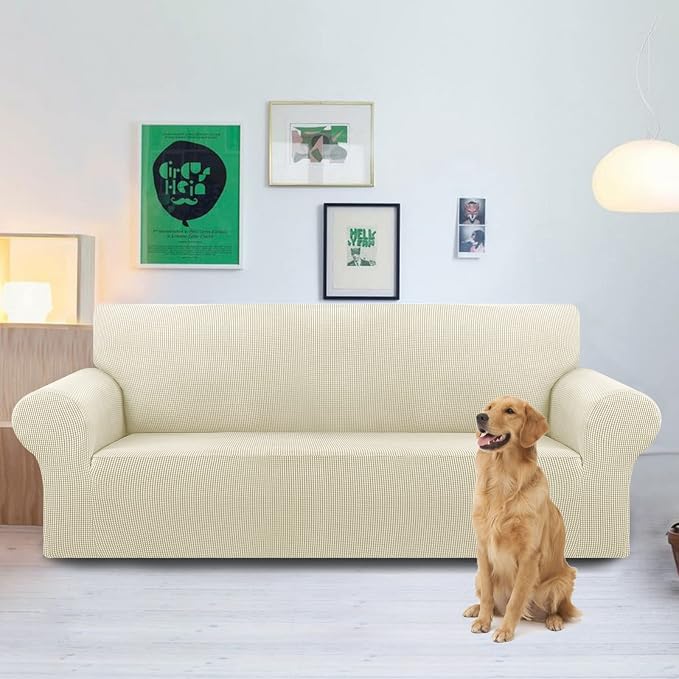 KEKUOU Stretch Oversized Sofa Slipcover 1 Piece Couch Sofa Cover Furniture - Image 2