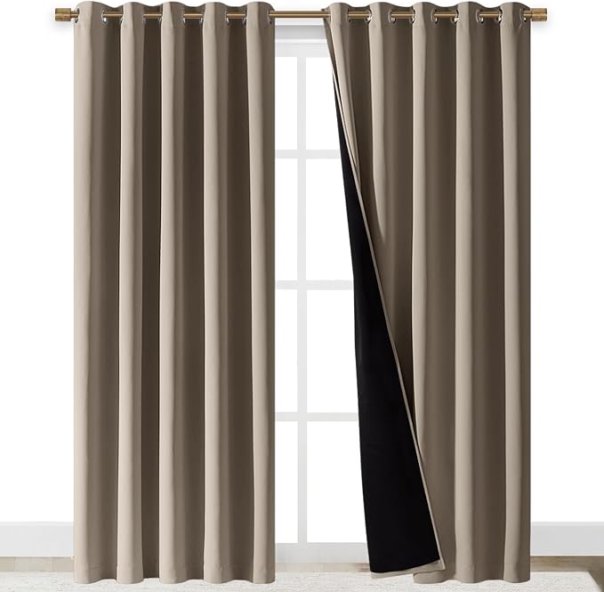NICETOWN Total Shade Curtains and Draperies, Heavy-Duty Full Light Shading by NICETOWN