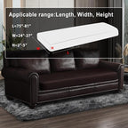 Leather Look Couch Cushion Covers Sofa Seat Slipcovers Sets Couches Furniture - Image 3