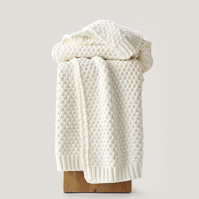 EVERGRACEHOME Chunky Chenille Knit Throw Blanket - Image 4