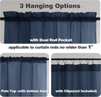 Chyhomenyc Navy Blue Sheer Valances - Image 5