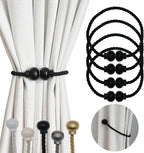 4 Pack Magnetic Curtain Tiebacks Modern Handmade Rope Curtain Tie Backs by HIASTRA