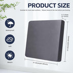 8Pcs Outdoor Cushion Covers, Patio Cushion Covers, Stretch Elastic Slipcovers - Image 2