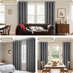 Joydeco Blackout Curtains 72 Inch Length 2 Panels Set, Thermal Insulated Long - Image 6