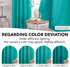 Deconovo Blackout Curtains, Thermal Insulated, W42 x L63 2 Panels, Back Tab - Image 6