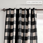 Elrene Home Fashions Farmhouse Living Grainger Buffalo-Check Blackout Window - Image 3