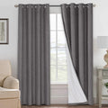 H.VERSAILTEX Linen Blackout Curtains 108 Inches Long 100% Absolutely Blackout by HVERSAILTEX