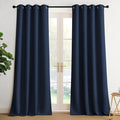 NICETOWN Navy Blue Blackout Draperies Heat Insulated Curtain 95 inch by NICETOWN