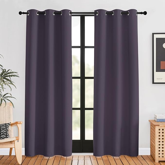 NICETOWN Blackout Curtains for Bedroom, 42 W by 80 L, Thermal Insulated by NICETOWN