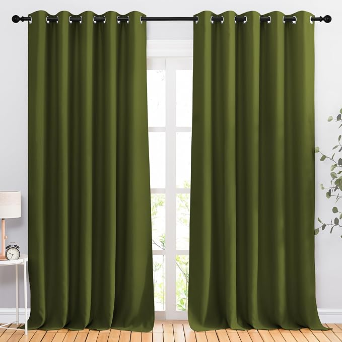 NICETOWN Room Darkening Living Room Curtains 102 inches Long by NICETOWN