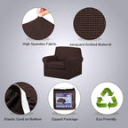 H.VERSAILTEX 2-Pieces Chair Cover Slipcover Furniture Protector Armchair Cover - Image 4