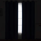 LEMOMO Navy Blue Thermal Blackout Curtains/42 x 95 Inch/Set of 2 Panels Room - Image 3