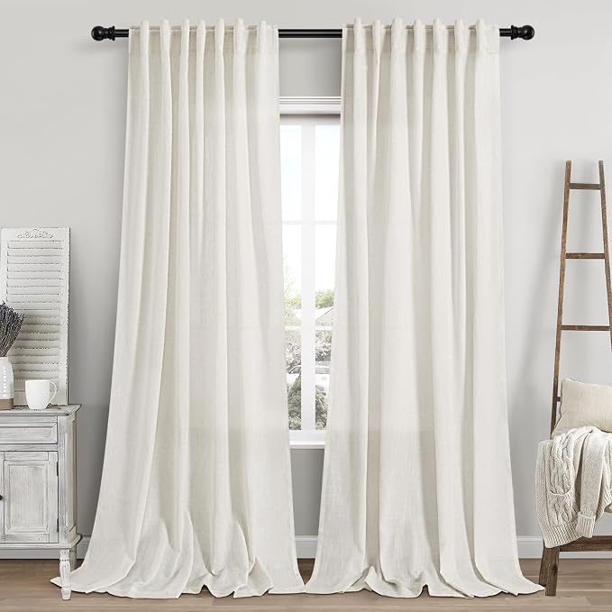 Nanspring Extra Long Curtains 2 Panels 116 Inches Long by Nanspring