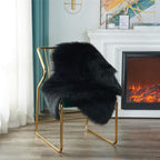 EasyJoy Ultra Soft Fluffy Shaggy Area Rug Faux Fur Rug Chair Cover Seat Pad - Image 5
