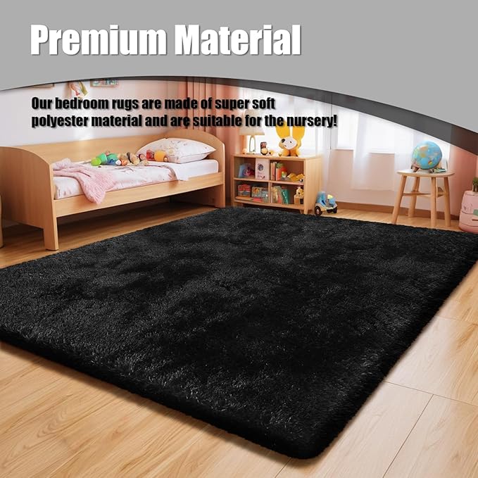 8x10 Fluffy Area Rugs for Living Room, Shag Area Rug for Bedroom - Image 7