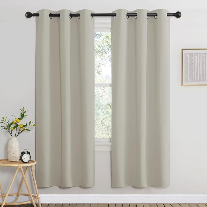 NICETOWN Room Darkening Window Curtains 72 inches Long, Thermal Insulated by NICETOWN