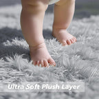 Shag Area Rug for Bedroom 4x6, Soft Fuzzy Rug Non-Shedding Indoor Plush Carpet - Image 2