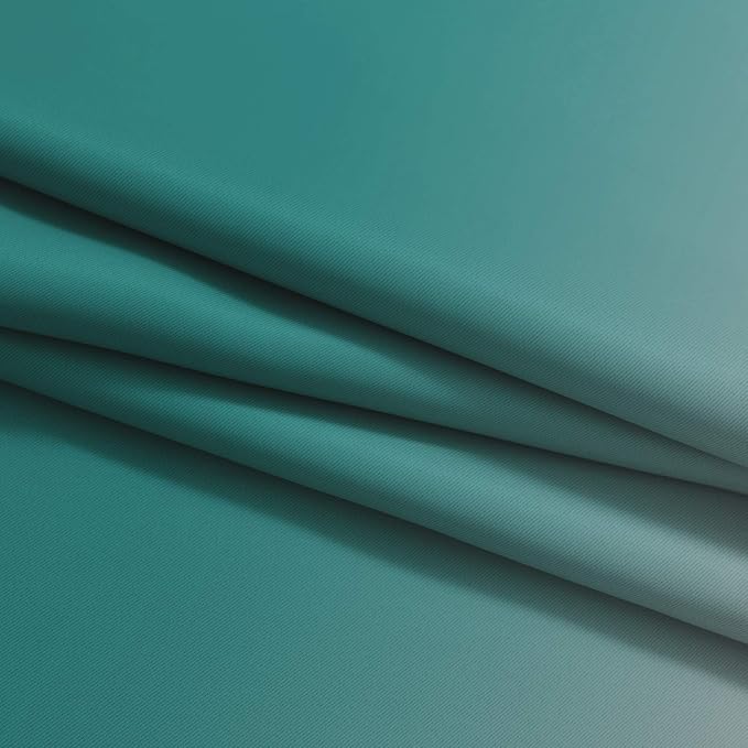 Yakamok 84 Inch Length Teal and Greyish White Light Blocking Gradient Color - Image 6