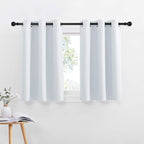 NICETOWN Greyish White Kitchen Curtain Panels by NICETOWN