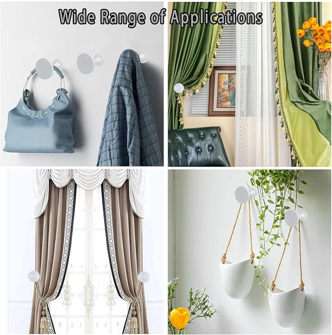 Curtain Tiebacks 2 Pack Curtain Holdbacks Zinc Alloy Curtain Tie Backs Wall - Image 6