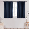 Deconovo Blackout Curtains for Kitchen Window Back Tab and Rod Pocket Curtains by Deconovo