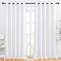 NICETOWN White Room Darkening Bedroom Curtains, Grommet 50% Blackout Thermal by NICETOWN