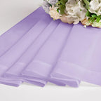 Chyhomenyc Lilac Sheer Curtains 54 Inch Long 2 Panels, Light Filtering Rod - Image 8