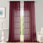 OWENIE Sheer Curtains 2 Panels Set by OWENIE