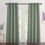NICETOWN Sage Green Curtains 84 inch Length 2 Panels, Grommet Thermal Insulated by NICETOWN