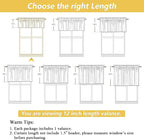 OWENIE White Valances for Windows 1 Pcs, Light Filtering Textured Farmhouse - Image 3
