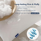 MIULEE Throw Pillows Inserts, 14x36 Inch 100% Virgin Fiber Filling Bed Couch - Image 5