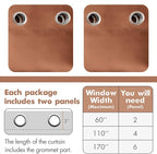 MIULEE Blackout Curtains for Bedroom Living Room Thermal Insulated Room - Image 6