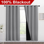NICETOWN Full Shade Curtain Panels, Pair of Energy Smart & Noise Blocking Out - Image 2