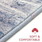 KOZYFLY Modern Abstract Washable Long Rug Runner 2.6x18 Hallway Rug Runner - Image 2
