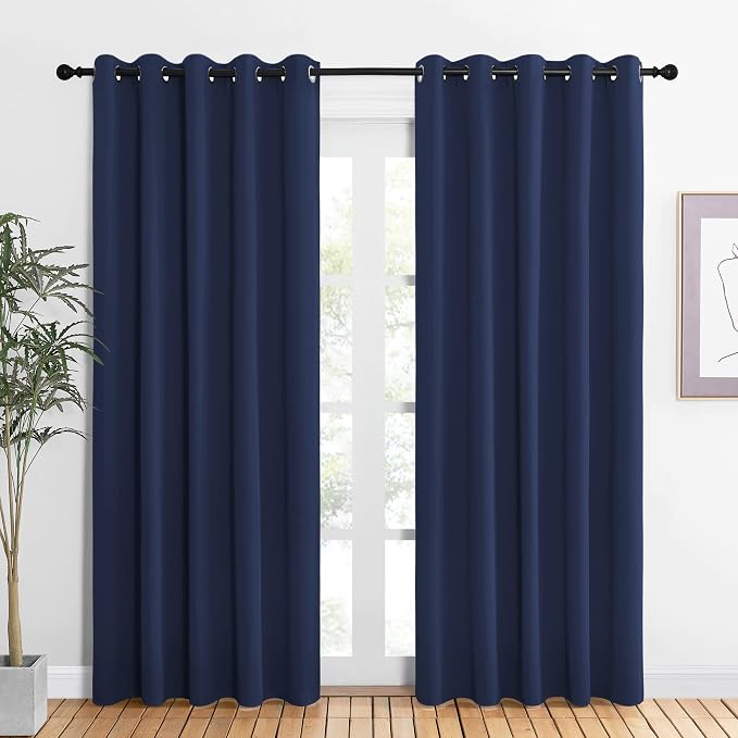 NICETOWN Blackout Curtain Panels, Window Treatment Energy Saving Thermal by NICETOWN