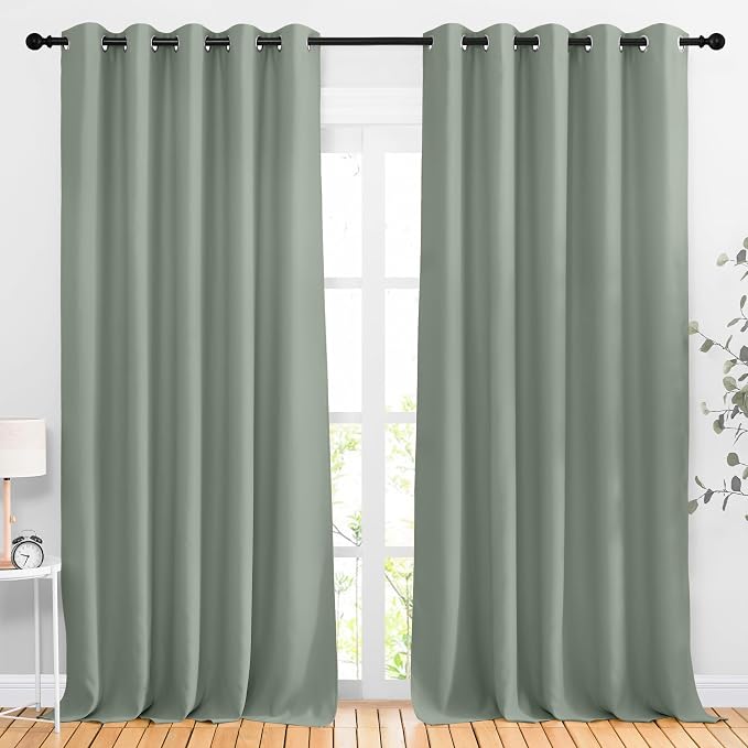 NICETOWN Blackout Large Bedroom Curtains 90 inches Long by NICETOWN