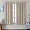 Simplebrand Ava Biscotti Beige Blackout Curtains by Simplebrand