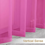 Chyhomenyc Sheer Valances for Windows, Light Filtering Small Window Curtains - Image 8