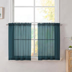 Simplebrand Dusty Blue Tier Curtains by Simplebrand